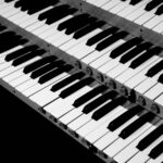 black and white piano keys